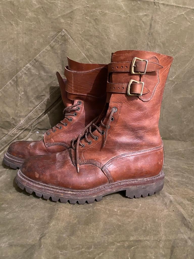 RANGERS van leer uit het Franse leger - Mondèle M47, Ophalen of Verzenden, Landmacht, Kleding of Schoenen
