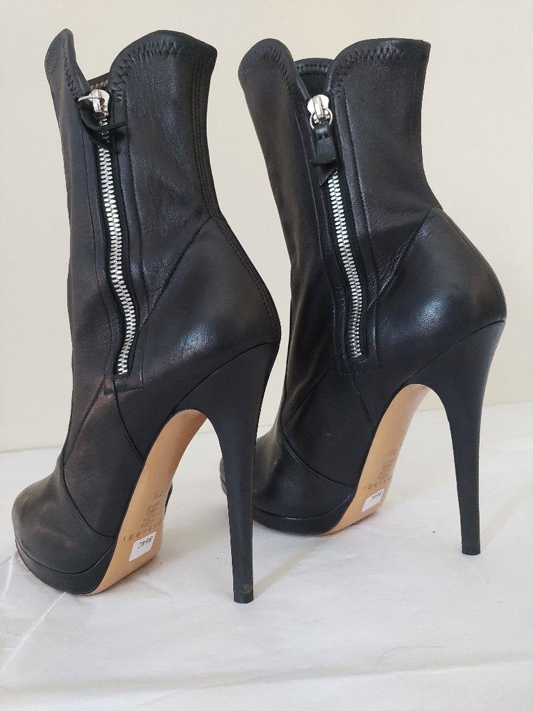 864C* CASADEI sexy boots noirs high heels (37,5), Boots et Botinnes, Porté, Casadei, Noir