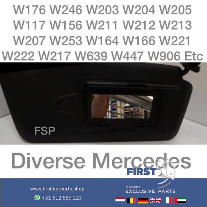 Zonneklep Mercedes W176 W246 W204 W205 W212 W207 W117 W156 >, Auto-onderdelen, Interieur en Bekleding, Gebruikt, -, Ophalen of Verzenden