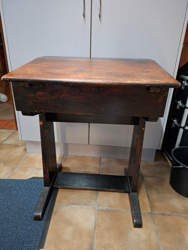 schoolbank, Bureau d'écolier, 65 cm, 52 cm, Bois