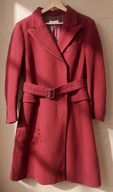 Wijnrode vintage jas Dries van Noten Small, Kleding | Dames, Jassen | Winter, DRIES VAN NOTEN, Ophalen of Verzenden, Maat 36 (S)
