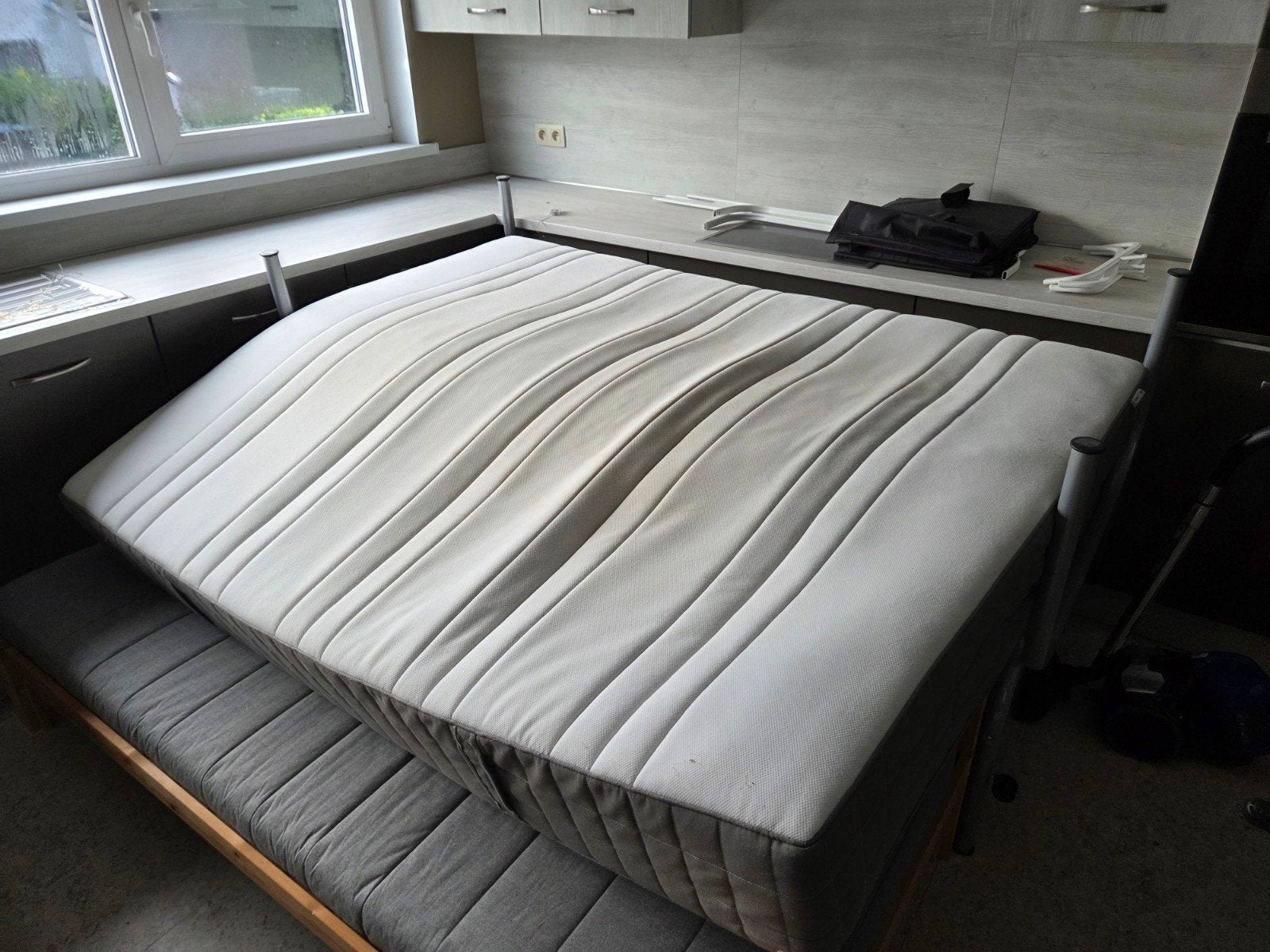 Matras 160cm gebruikt, Ophalen, Gebruikt, Tweepersoons, 160 cm