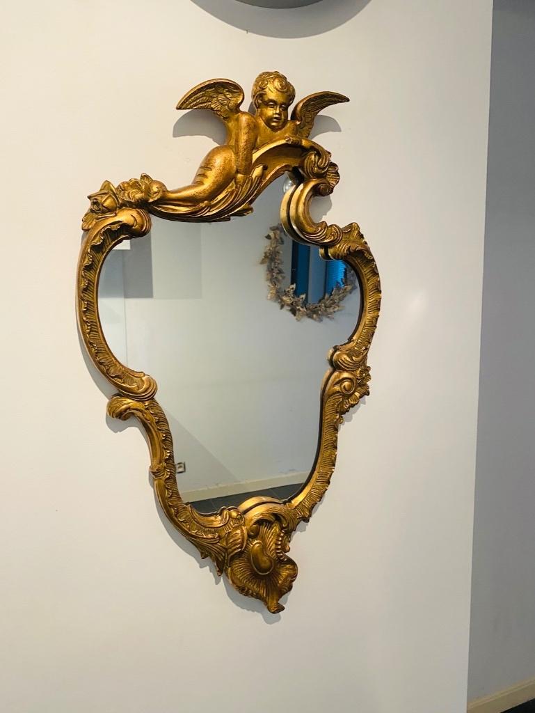 Spiegel met engel, Antiek en Kunst, Ophalen