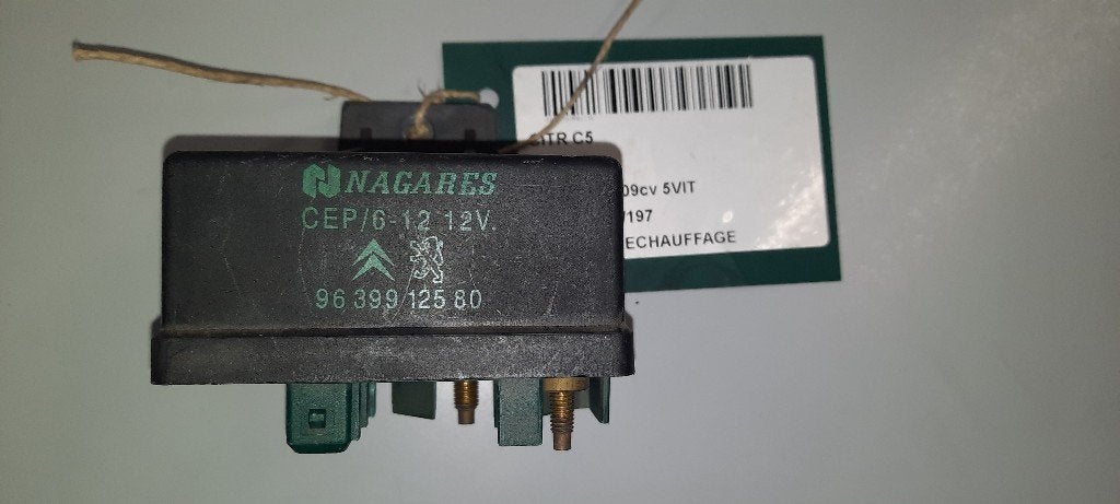 RELAIS BOUGIE PRECHAUFFAGE C5 I Break (DE) (9639912580), Citroën, Mevr. I. Hauben, Utilisé, Rue de l'Espoir 34 34
4030  GRIVEGNÉE, BE
