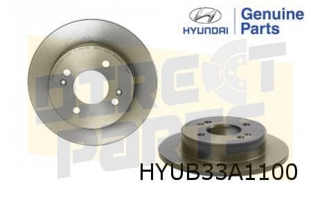 Hyundai i10 (1/17-2/20) remschijf achter (per stuk) Originee, Neuf, -, -, Hyundai