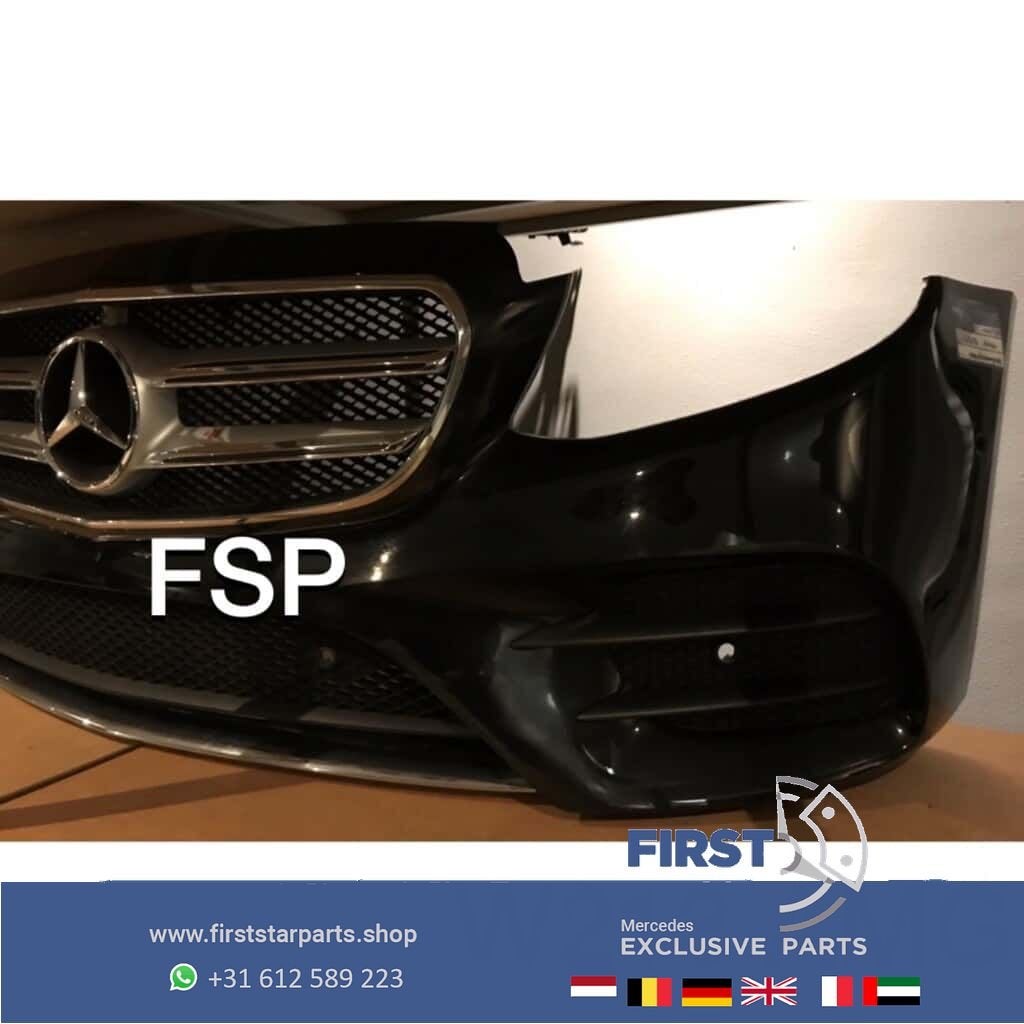 W213 E Klasse AMG Voorbumper origineel Mercedes zwart 2016-2, Auto-onderdelen, Gebruikt, -, Voor, Ophalen of Verzenden
