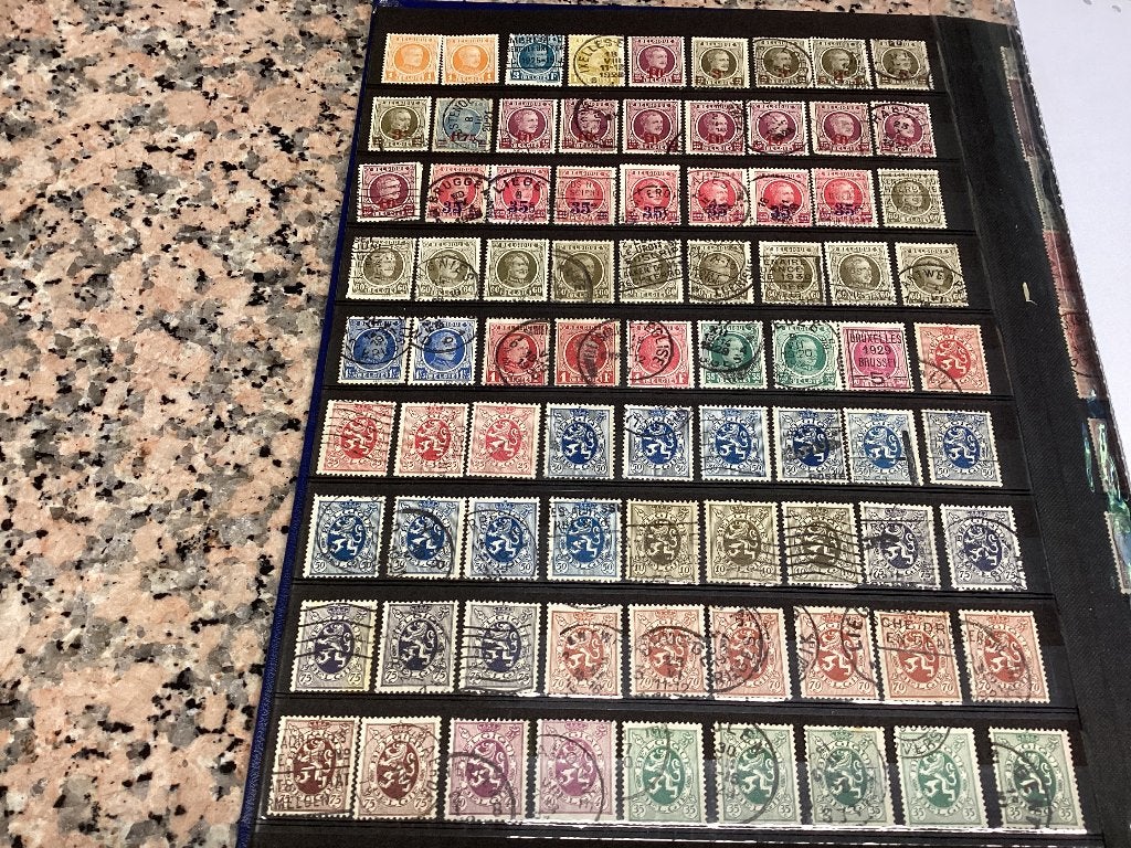 Groot lot van 90 historische postzegels begin 1900, Met stempel, Koninklijk huis, Frankeerzegel, Ophalen of Verzenden