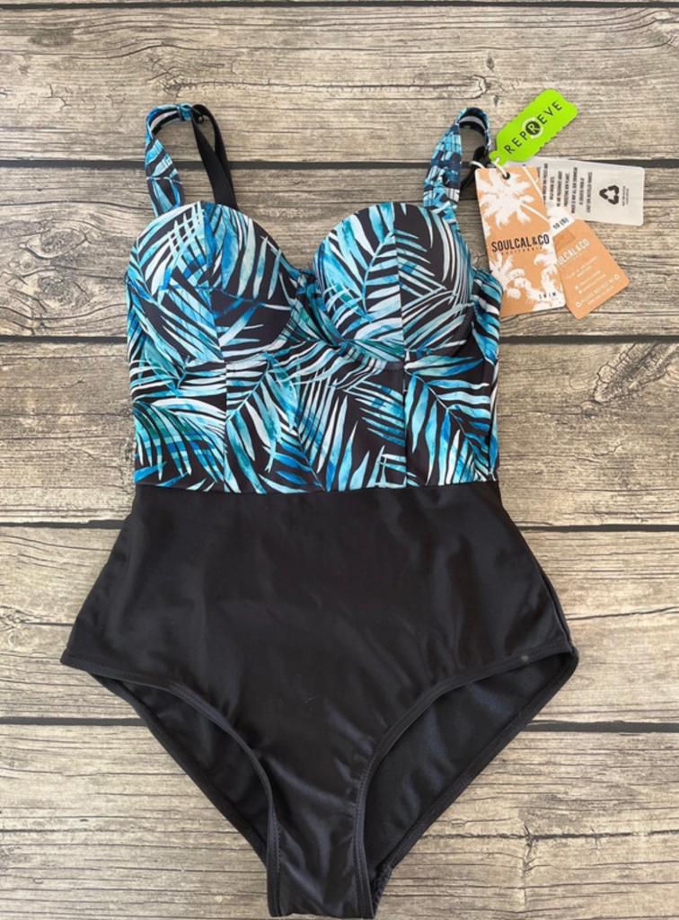 Nieuw badpak Soulcal & Co small, Kleding | Dames, Badmode en Zwemkleding, Ophalen of Verzenden, Nieuw, Zwart, Badpak