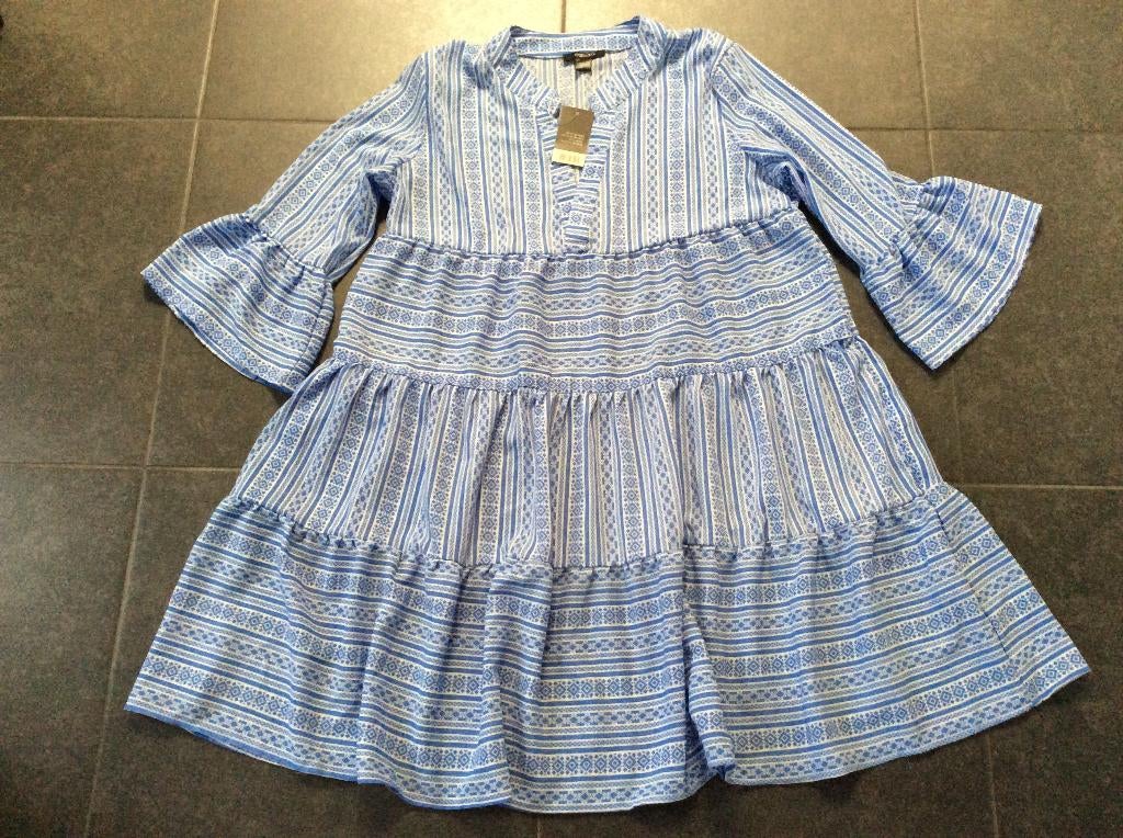 Jurk Esmara 42/44, Kleding | Dames, Blauw, Maat 42/44 (L), Nieuw, Knielengte