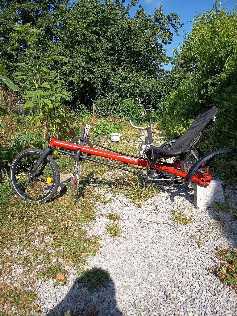 vélo tricycle - tribike HASE Kettwiesel, Vélos & Vélomoteurs, Enlèvement, Utilisé, Frein à disque, Hase