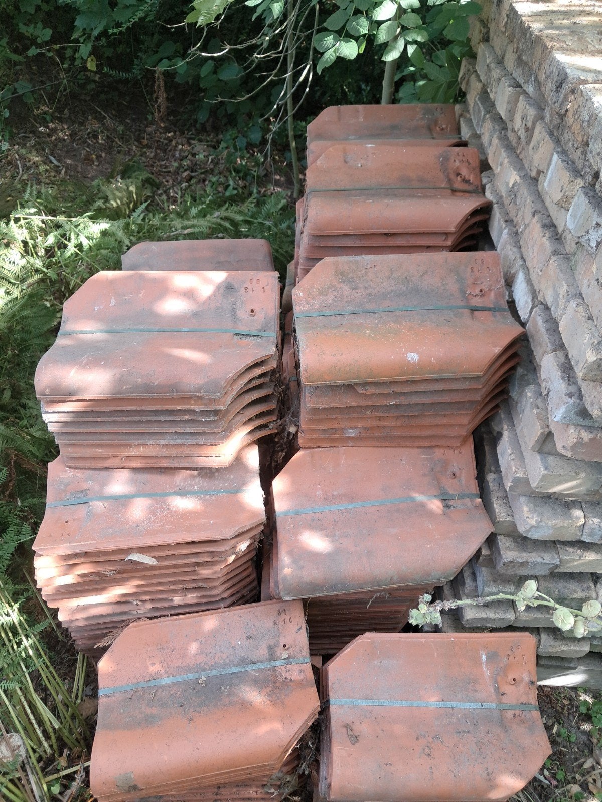 Koramic oude pottelbergse pan rustiek 451, Ophalen, Steen of Klei, 5 tot 10 m², Zo goed als nieuw