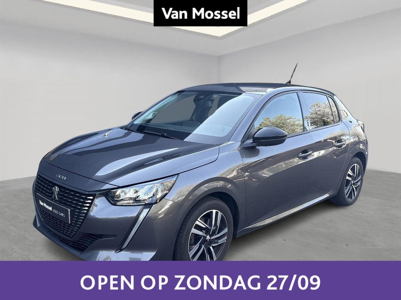 Peugeot 208 1.5 BlueHDi 100 MAN6 S&S €6.2 Allure, Auto's, Voorwielaandrijving, Stof, Gebruikt, Zwart