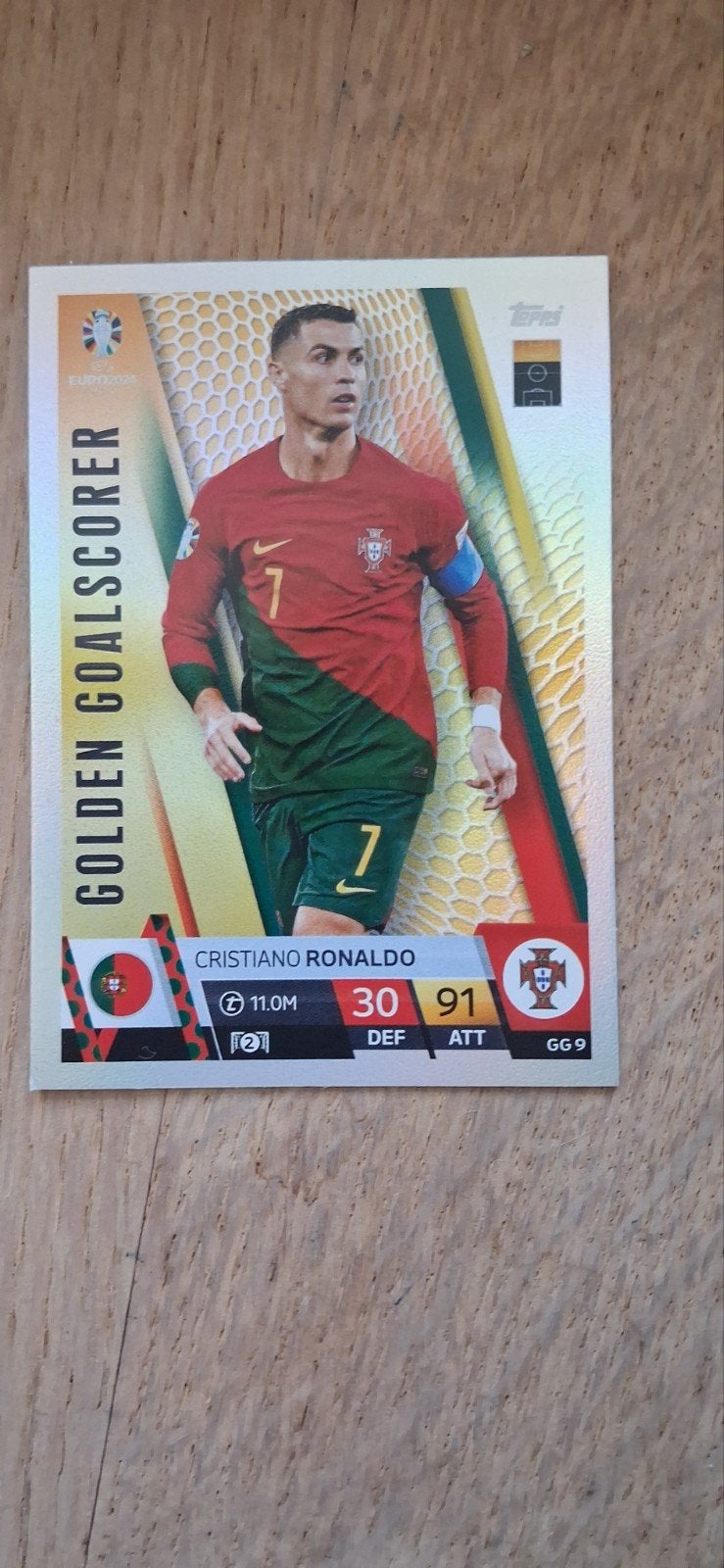 Cristiano Ronaldo Voetbal Kaart EK 24, Sport en Fitness, Voetbal, Ophalen of Verzenden