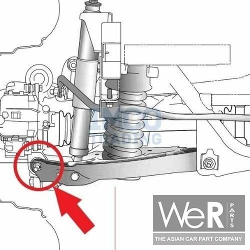 Douille de roulement / rotule de bras de suspension inférieu, Neuf, -, SsangYong, -