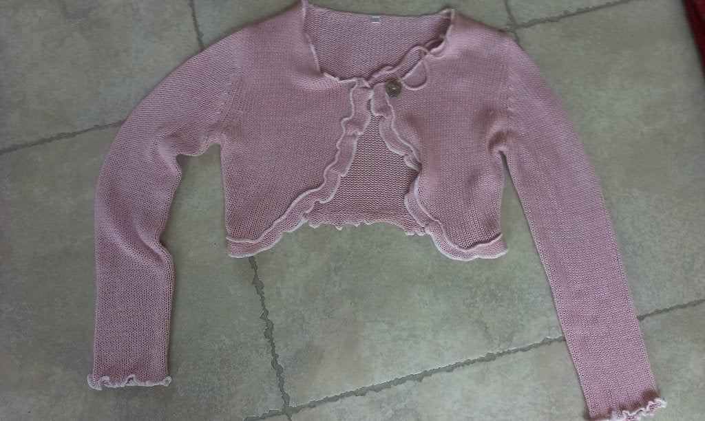 Mooie roze gehaakte gilet mt Medium, Kleding | Dames, Truien en Vesten, Maat 38/40 (M), Lola & Liza, Ophalen of Verzenden, Zo goed als nieuw