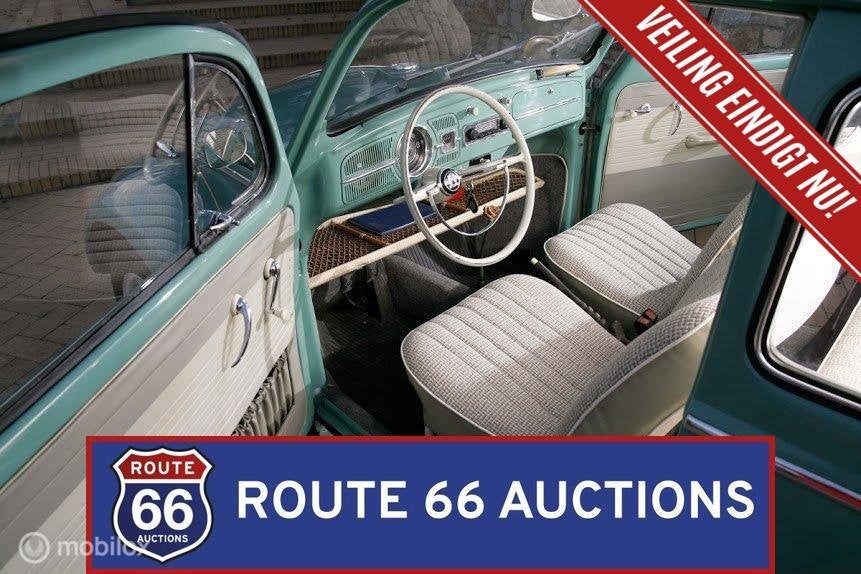Volkswagen Beetle | 1962 | Route 66 Auctions, Volkswagen, Zwart, Bedrijf, Handgeschakeld