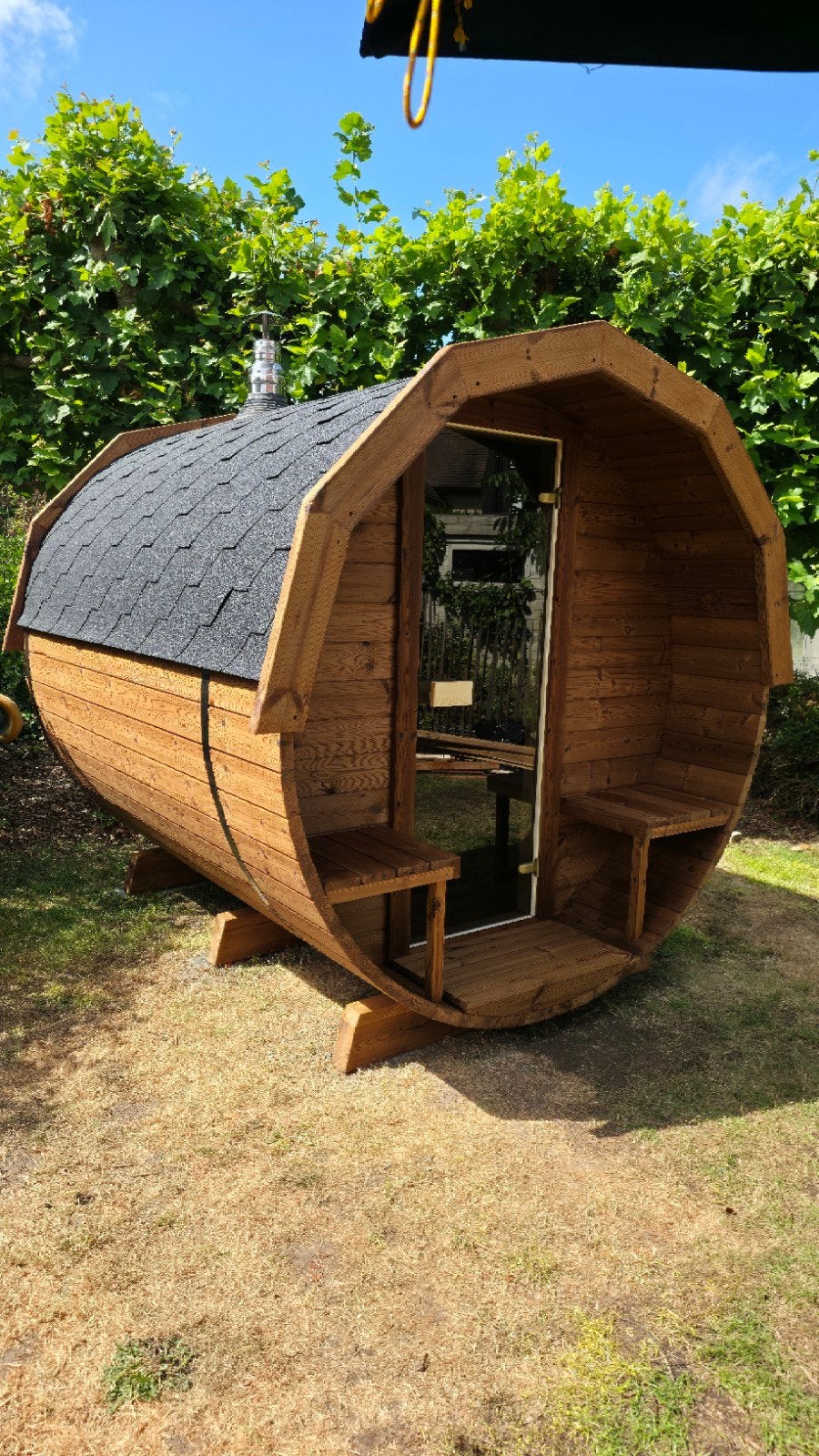Sauna en tonneau de 2,5 m - Livraison et installation gratui, Enlèvement ou Envoi, Neuf, Finlandais ou Traditionnel, Sauna complet