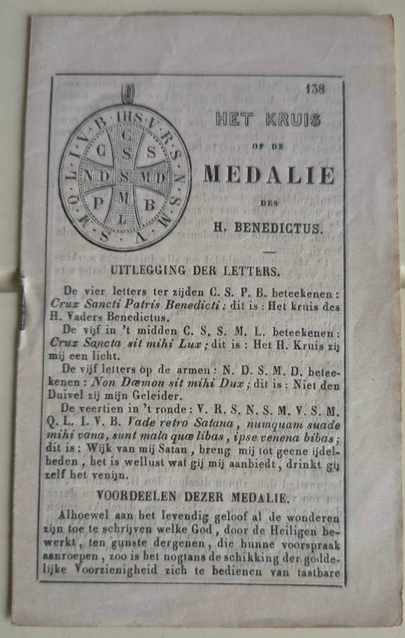 Antiek devotieboekje H. Benedictusmedaille – Gent -1861, Verzamelen, Ophalen of Verzenden, Gebruikt, Boek, Christendom | Katholiek