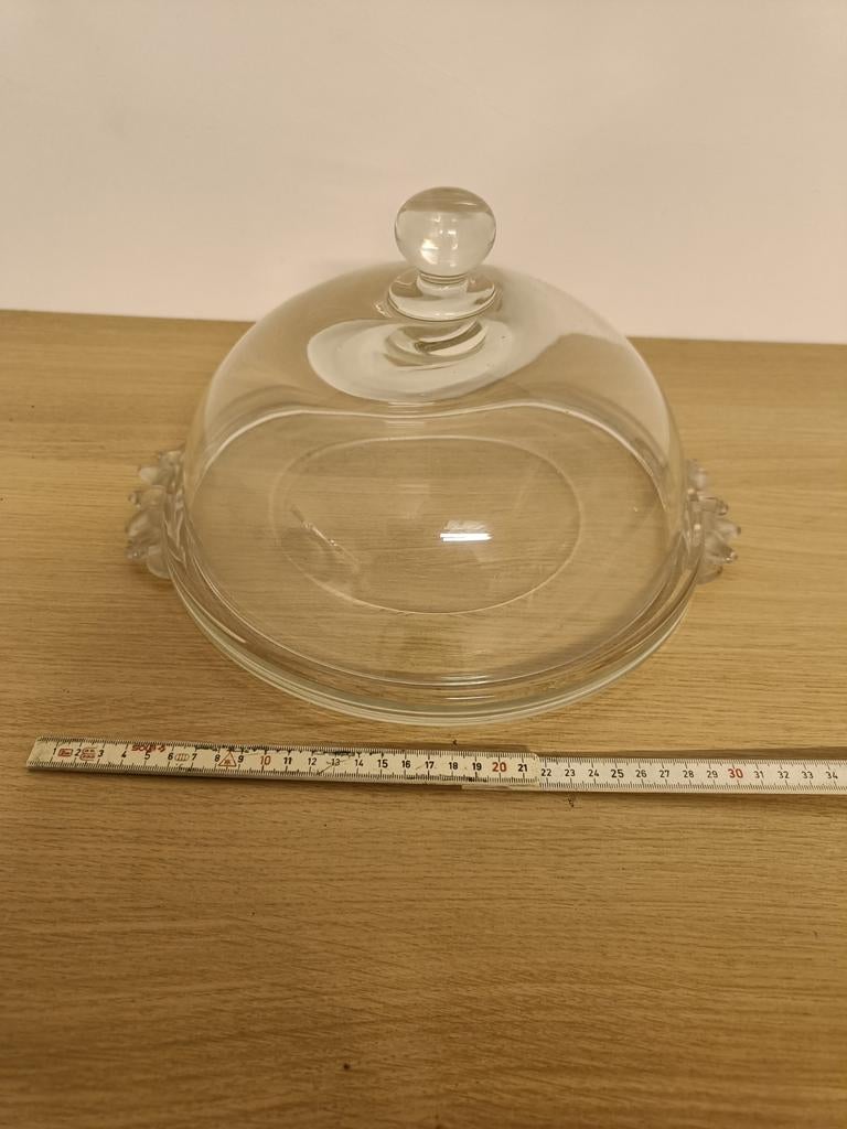 Mooie grote glazen stolp 30cm diameter, Huis en Inrichting, Woonaccessoires | Stolpen, Ophalen