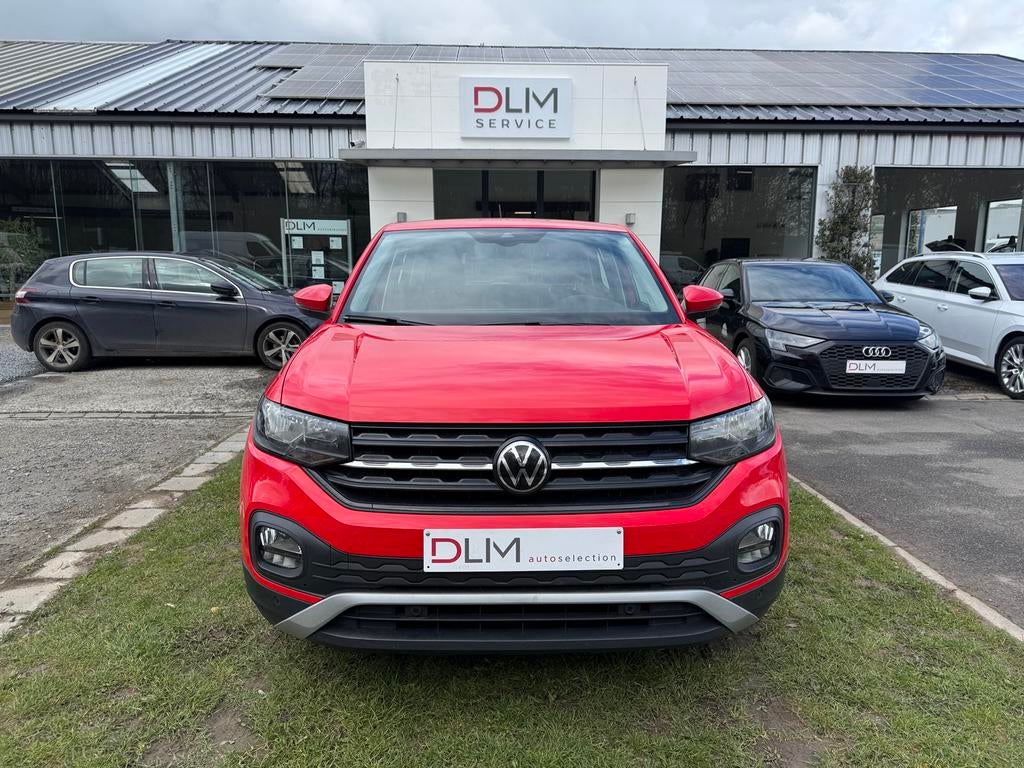 Volkswagen T-cross Tsi 2020 130.000km superbe état, Autos, Rouge, Euro 6, Garantie prolongée, Anti démarrage