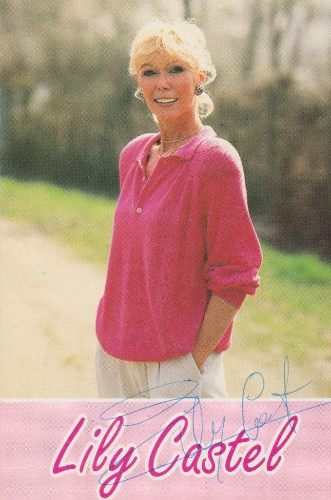 Foto / Postkaart  – Lily Castel - Gesigneerd - Muziek, Verzamelen, Muziek, Artiesten en Beroemdheden, Ophalen of Verzenden, Gebruikt