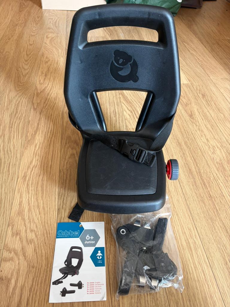 Fietsstoeltje Qibbel 6+ junior, Ophalen, Zo goed als nieuw