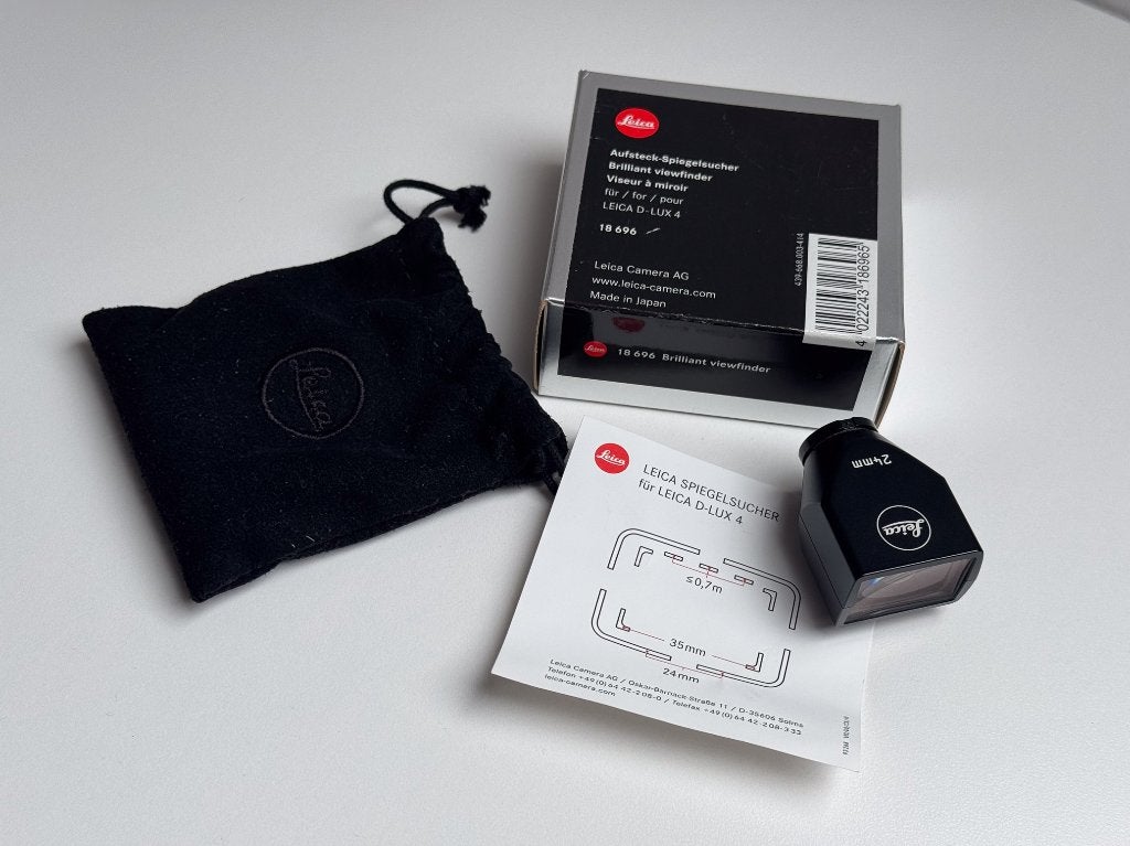Leica 24mm Viewfinder Zwart [18696], Ophalen of Verzenden, Zo goed als nieuw, Leica