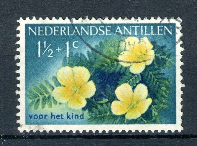 NL. ANTILLES 248 timbrées 1955 - Timbres fleurs., Timbres & Monnaies, Timbres | Antilles néerlandaises, Envoi, Affranchi