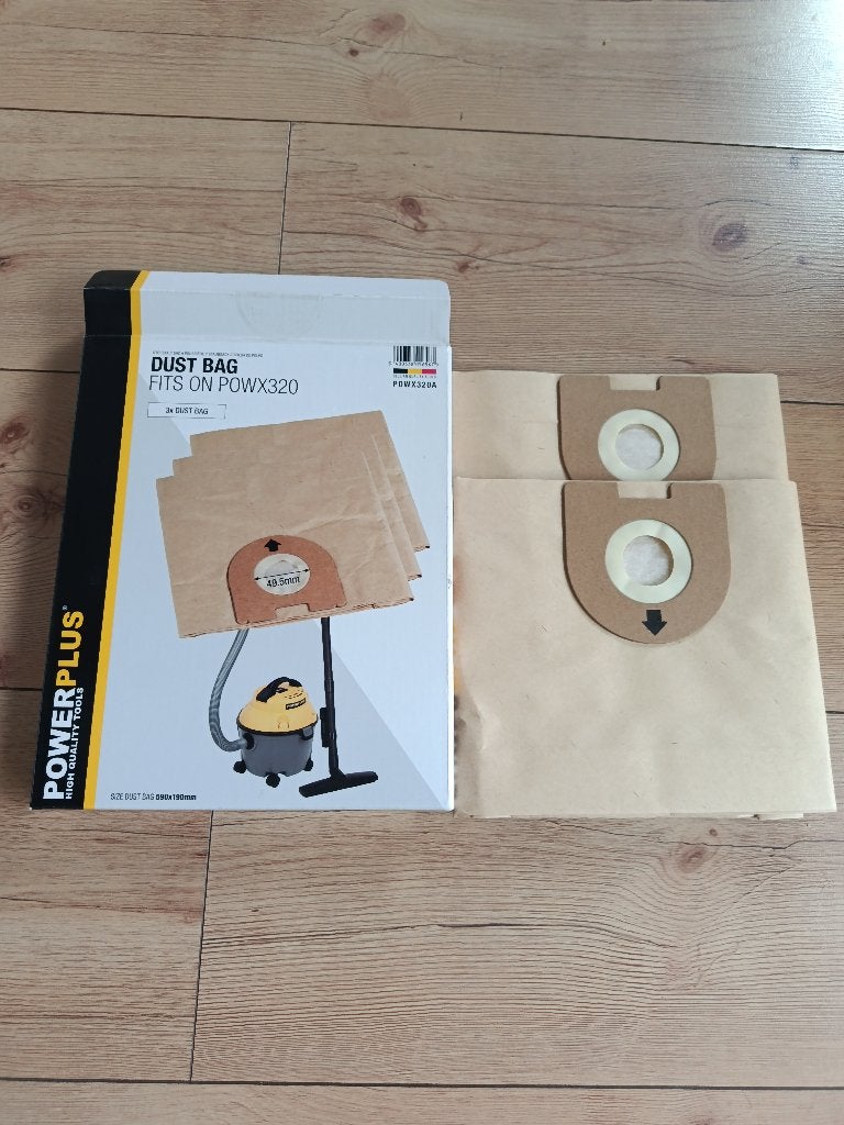 Originele Powerplus POWX320A Stofzakken (2 stuks - Nieuw!), Doe-het-zelf en Bouw, Ophalen