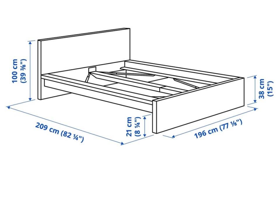 Bedfrale 180 X 200. Wit excl. matras en lattenbodem, Huis en Inrichting, Slaapkamer | Stapelbedden en Hoogslapers, Ophalen, Gebruikt