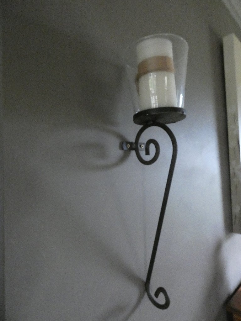 Wanddecoratie kaarsenhouder, Ophalen of Verzenden, Zo goed als nieuw