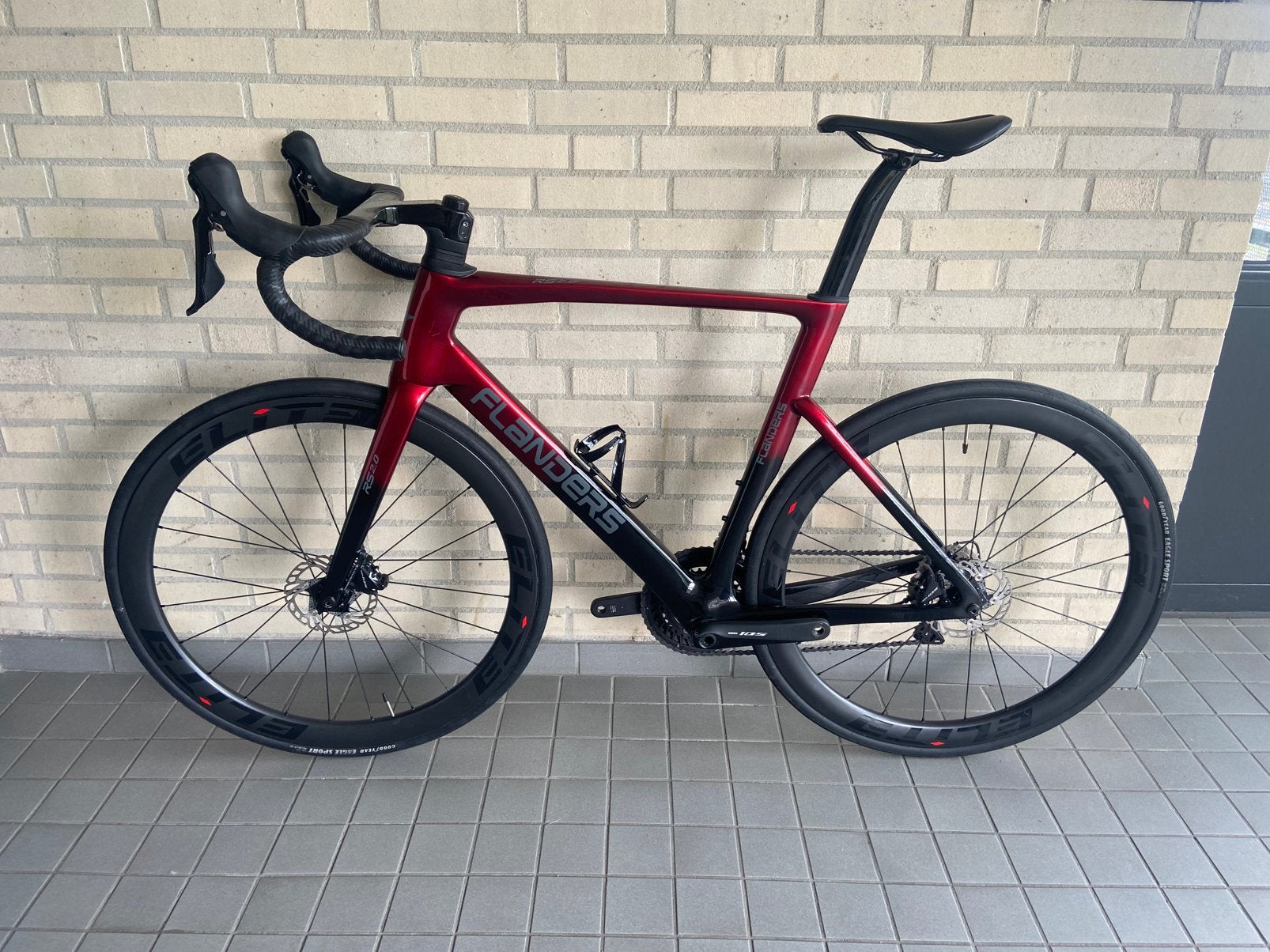 Flanders RS 2.0 full carbon maat 56, Fietsen en Brommers, Fietsen | Racefietsen, Ophalen, Gebruikt, Carbon