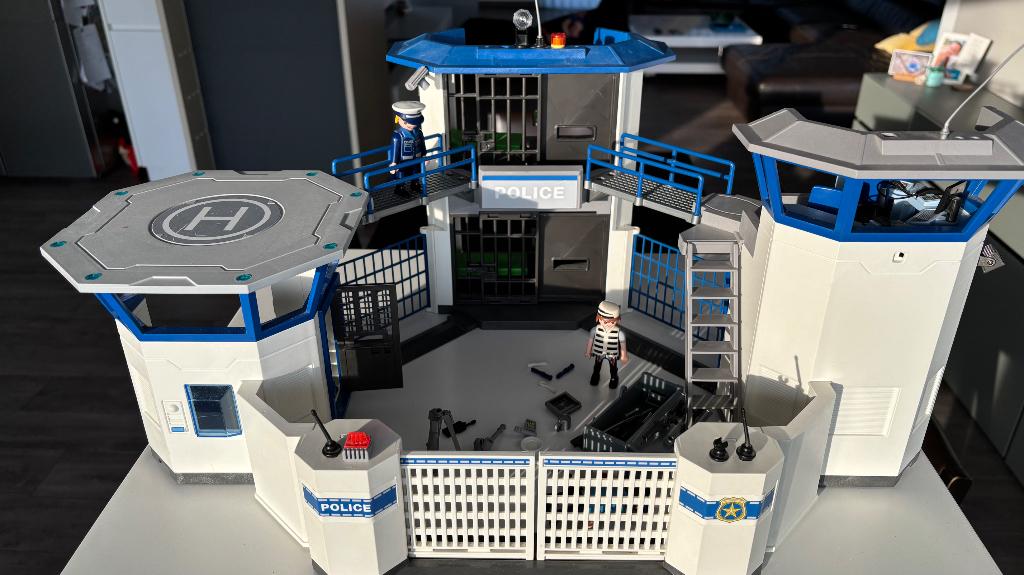 Playmobil 6919 Politiekantoor met gevangenis, Kinderen en Baby's, Speelgoed | Playmobil, Ophalen, Gebruikt