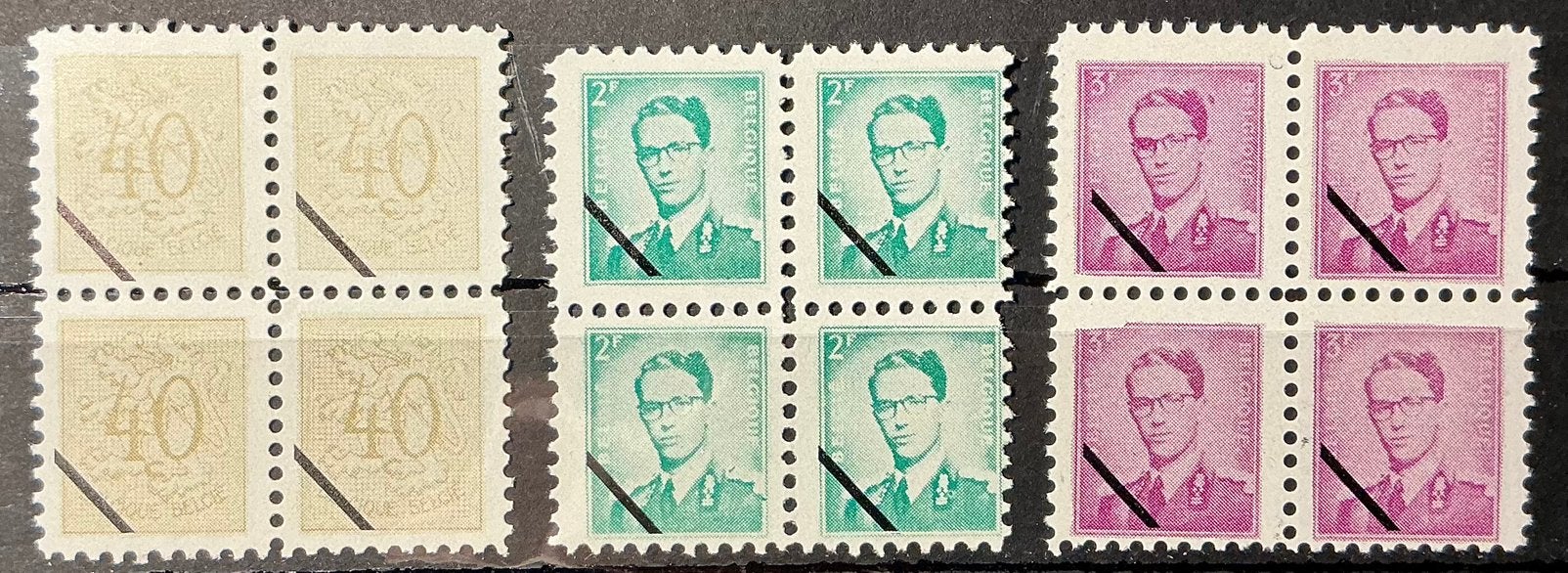 LOT A6. JACOPOST. BAUDOUIN. 3 blocs. Neuf., Enlèvement ou Envoi, Non oblitéré, Neuf, Maison royale