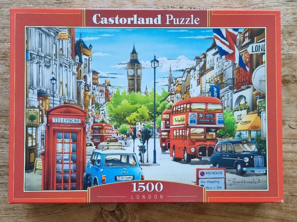 Castorland Puzzel - Londen - 1500, Ophalen, 500 t/m 1500 stukjes, Zo goed als nieuw, Legpuzzel