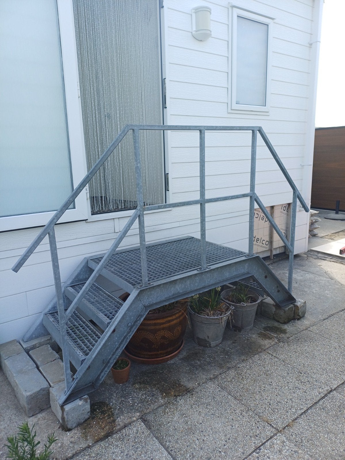 Escalier extérieur (galvanisé), Bricolage & Construction, Enlèvement, Utilisé, Escalier, Moins de 2 mètres