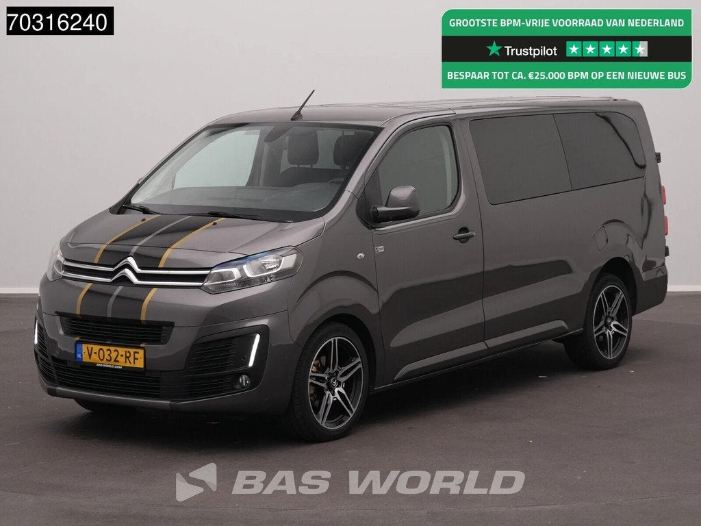 Citroën Jumpy 180pk Dubbel Cabine Automaat L3H1 LED Trekhaa, Auto's, Automaat, Stof, Gebruikt, Euro 6