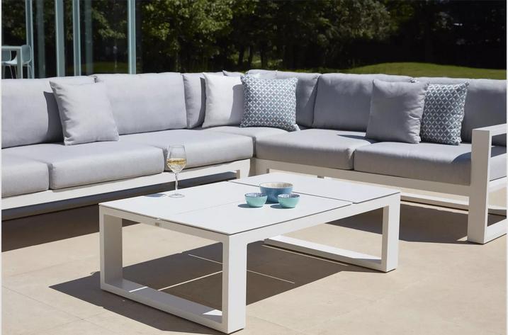 Loungetafel - Verato wit, Tuin en Terras, Tuinsets en Loungesets, Ophalen, Bijzettafel, Loungeset, Nieuw