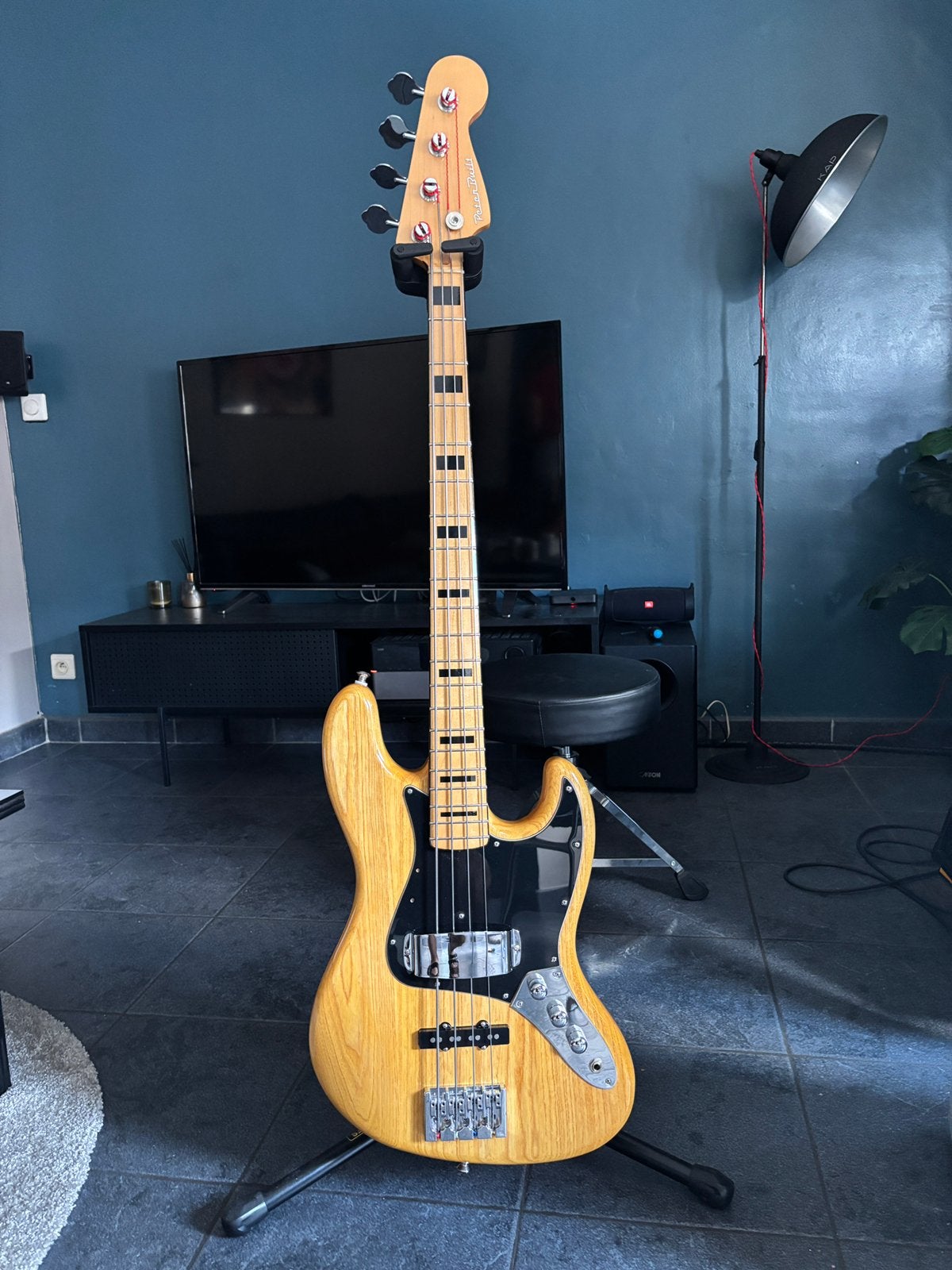 Peterbuilt (Peter Boer) jazz bass, Ophalen, Gebruikt, Elektrisch