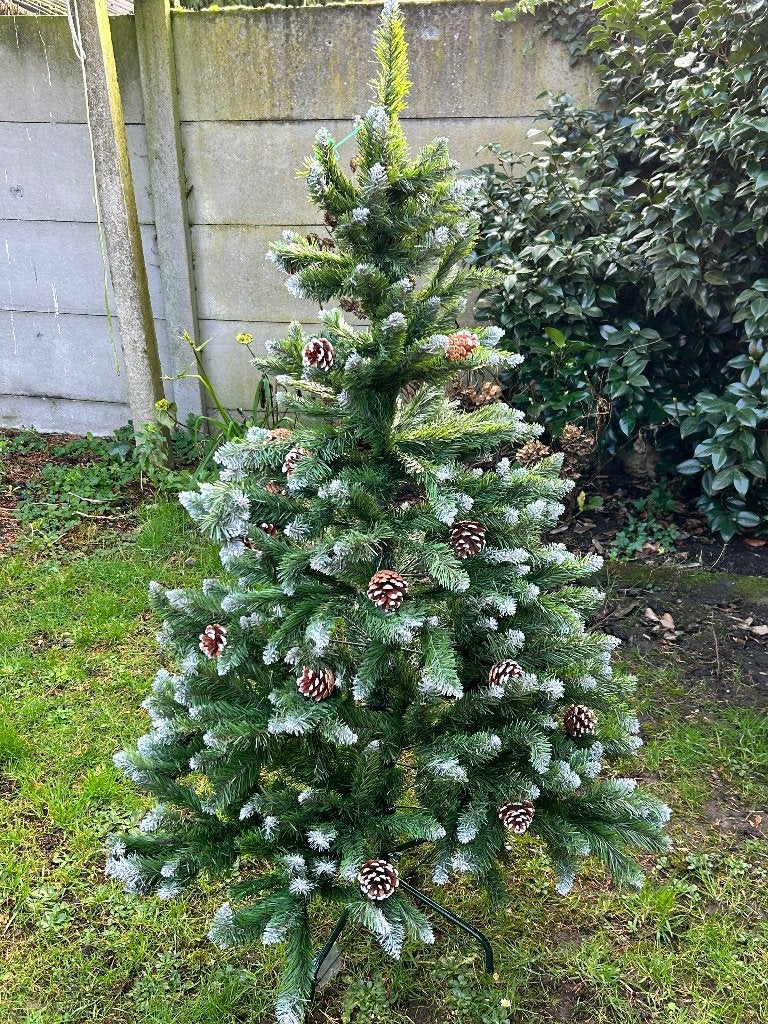 Sapin de Noël artificiel givré avec cônes - 120/180 cm, Divers, Enlèvement ou Envoi, Neuf