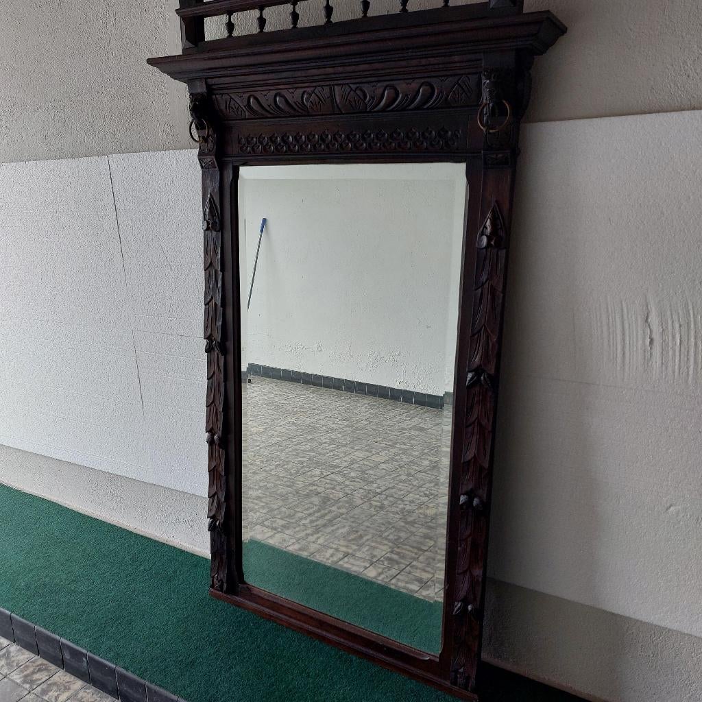 Mechelse spiegel, Ophalen, 100 tot 150 cm, Zo goed als nieuw, 75 tot 100 cm