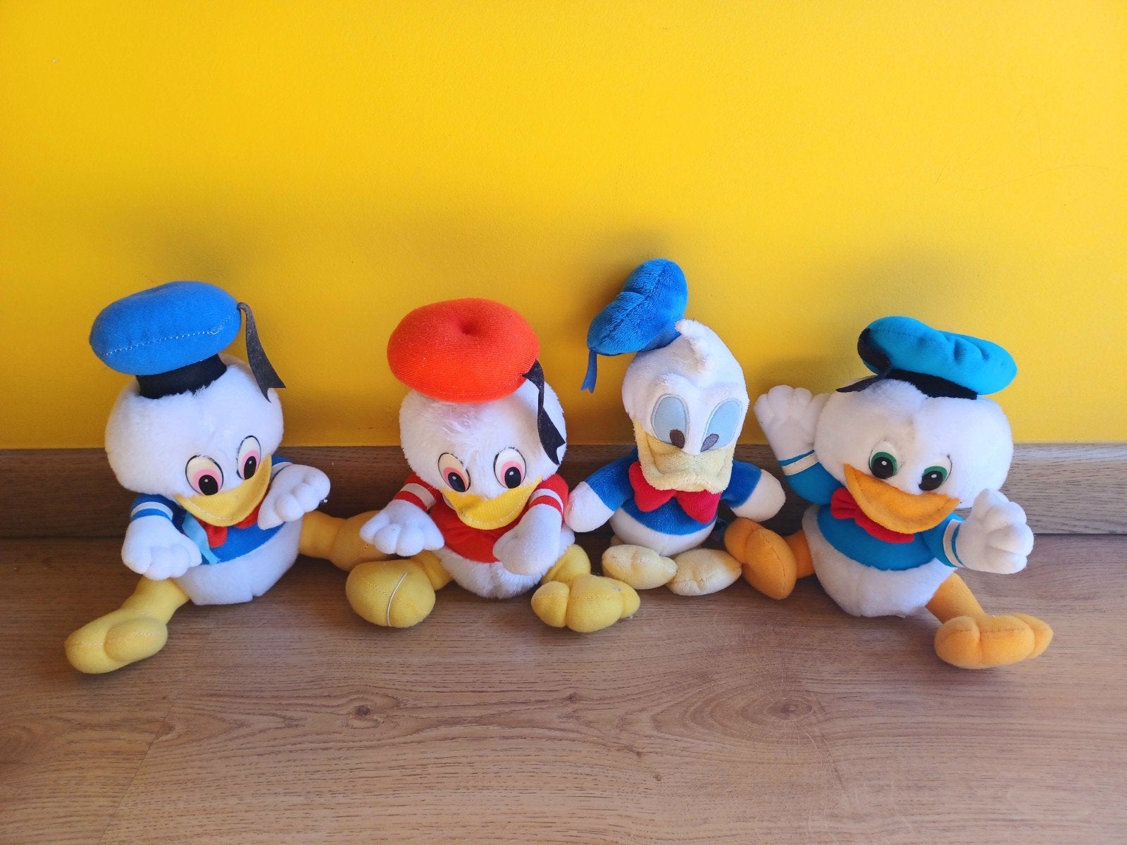 Knuffels Donald Duck en neefjes Kwik Kwek Kwak, Ophalen, Donald Duck, Zo goed als nieuw, Knuffel