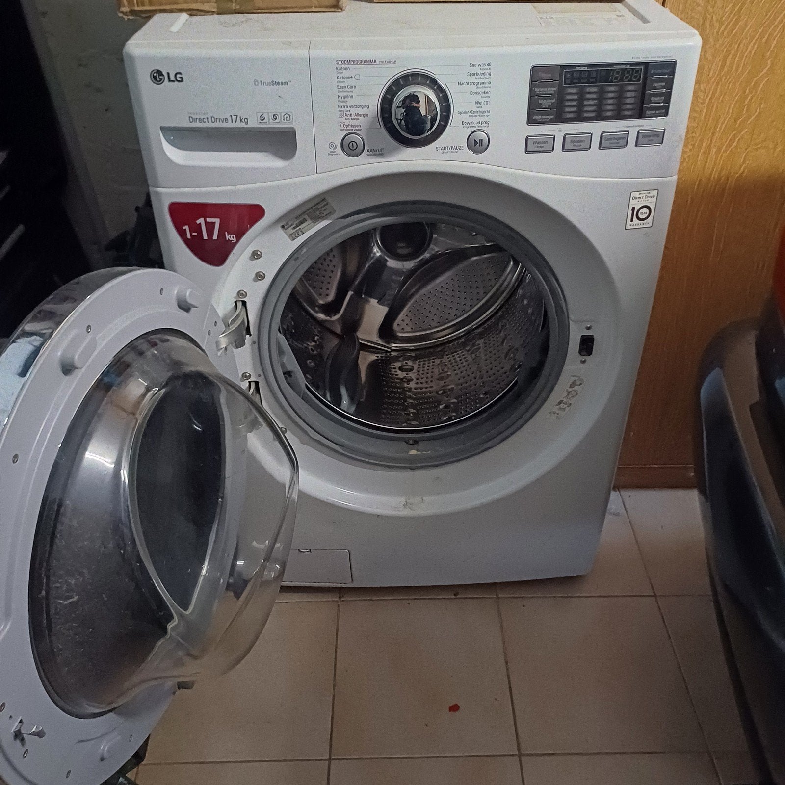 Machine à laver LG 17 kg à entraînement direct — Très grande, Electroménager, Lave-linge, Utilisé, 10 kg ou plus, Enlèvement