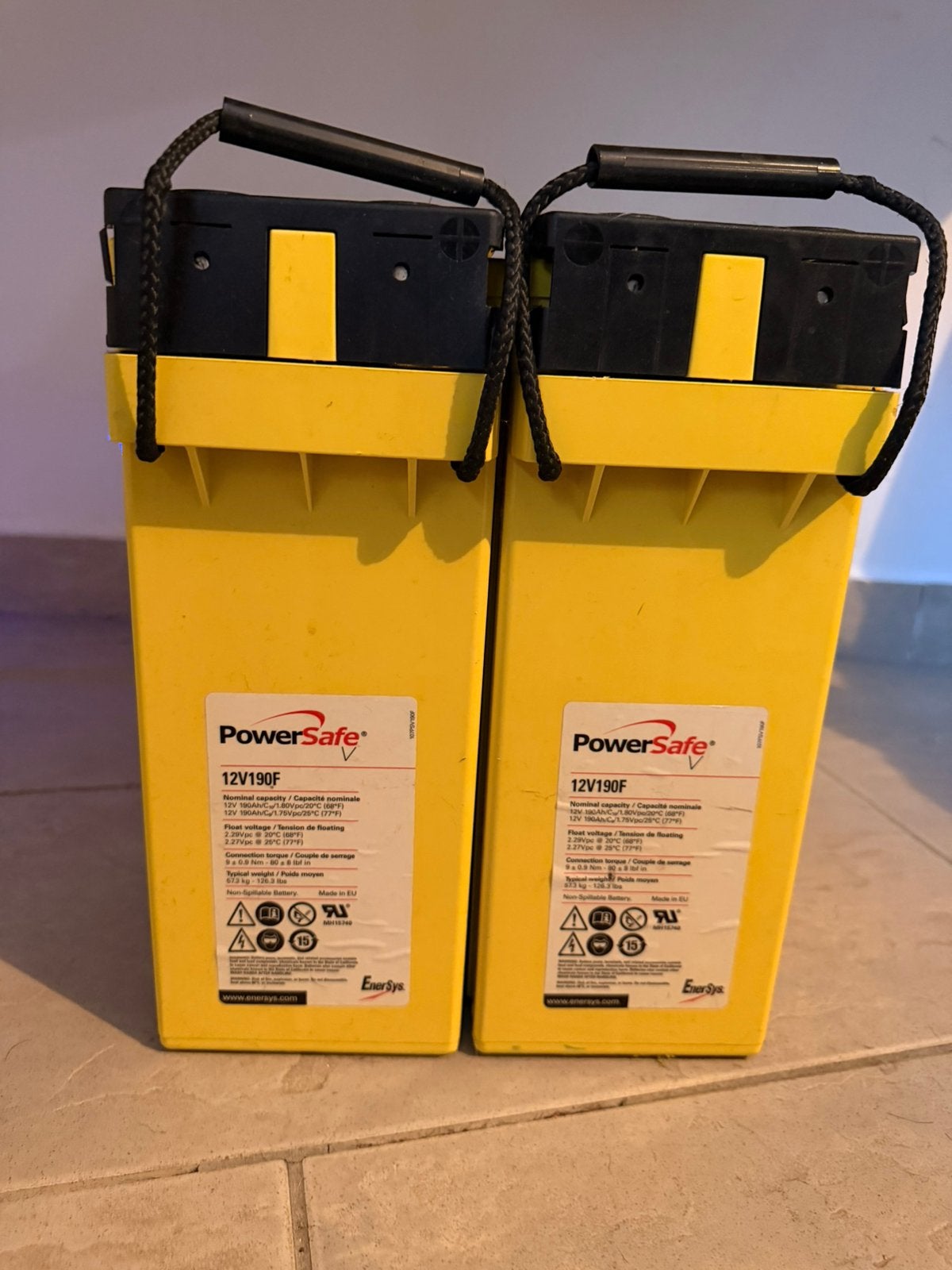 Batteries PowerSafe 12V190Ah, Enlèvement, Comme neuf