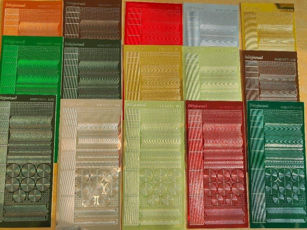 15 stickervellen hobbydots, verschillende kleuren serie 006, Ophalen of Verzenden, Nieuw, Fantasie, Overige typen
