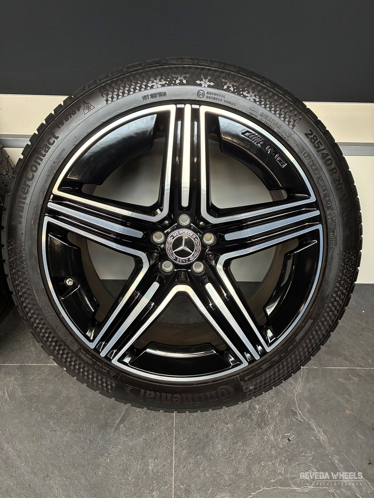 20” originele Mercedes GLC W254 AMG velgen + winterbanden, Pneus et Jantes, 255 mm, Véhicule de tourisme, Pneus été