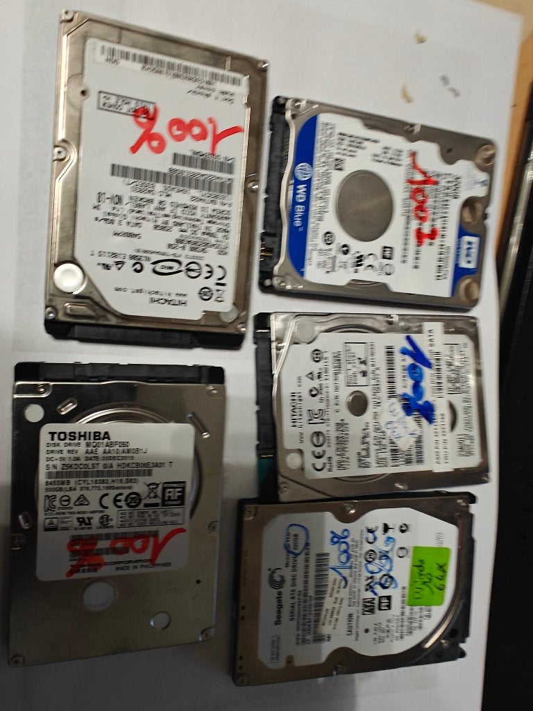 Lot de 5 hdd 2.5, Informatique & Logiciels, Toshiba, Enlèvement ou Envoi, HDD, Interne
