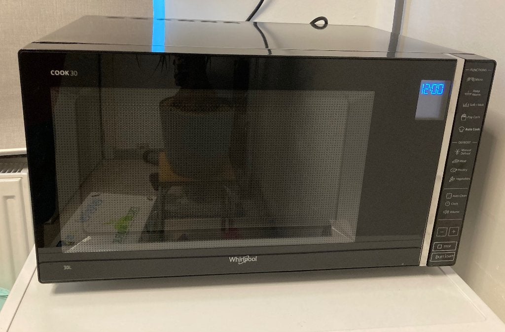 Whirlpool Cook 30 MWP 303 SB Microgolfoven / gril, Elektronische apparatuur, Microgolfovens, Ophalen, Grill, Zo goed als nieuw