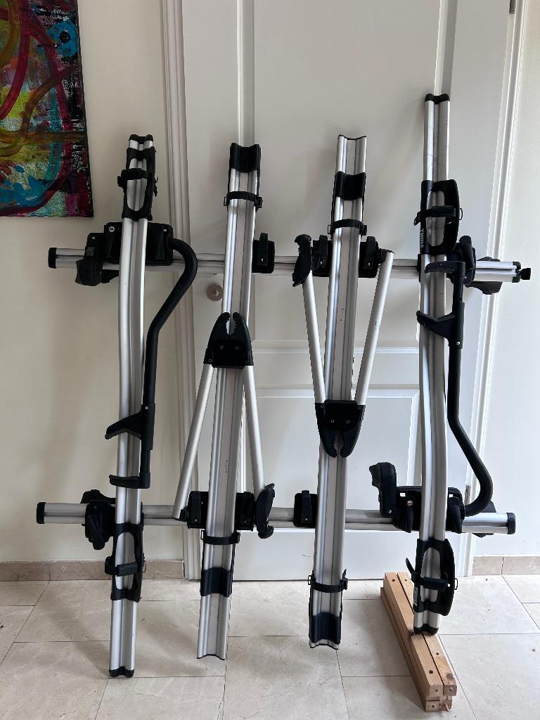 Thule SmartRack + 2 x ProRide + 2 x Tour - porte-vélos, Autos : Divers, Porte-vélos, Enlèvement, 3 vélos ou plus, Utilisé, Galerie de toit
