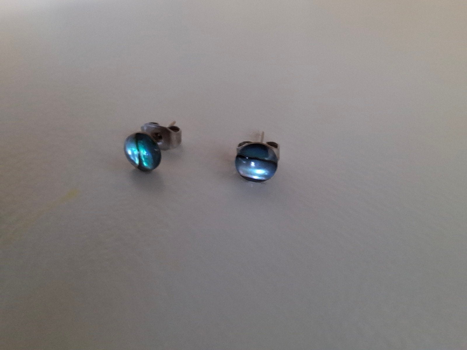 oorbellen, Bijoux, Sacs & Beauté, Boucles d'oreilles, Puces ou Clous, Enlèvement ou Envoi, Verre, Utilisé